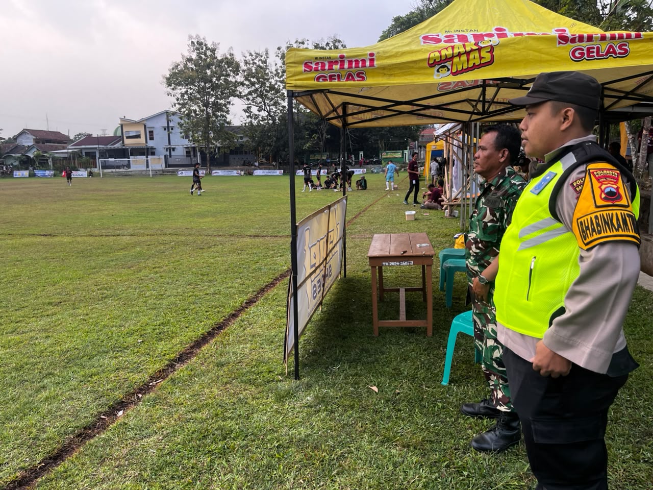 Polsek Purwokerto Selatan Banyumas Amankan Liga Seduluran Berkoh XXl, Dukung Sportivitas dan Kondusivitas Pertandingan