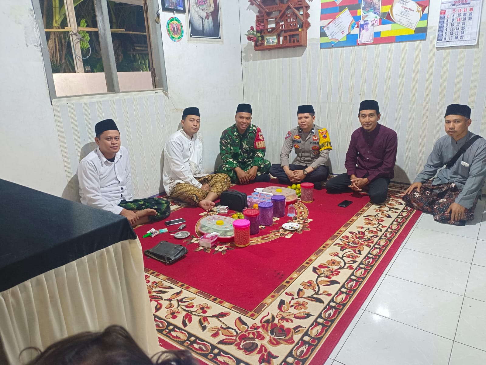 Dari Pengamanan Hingga Imbauan, Polsek Purwojati Banyumas Jaga Kondusivitas Sholawatan Warga