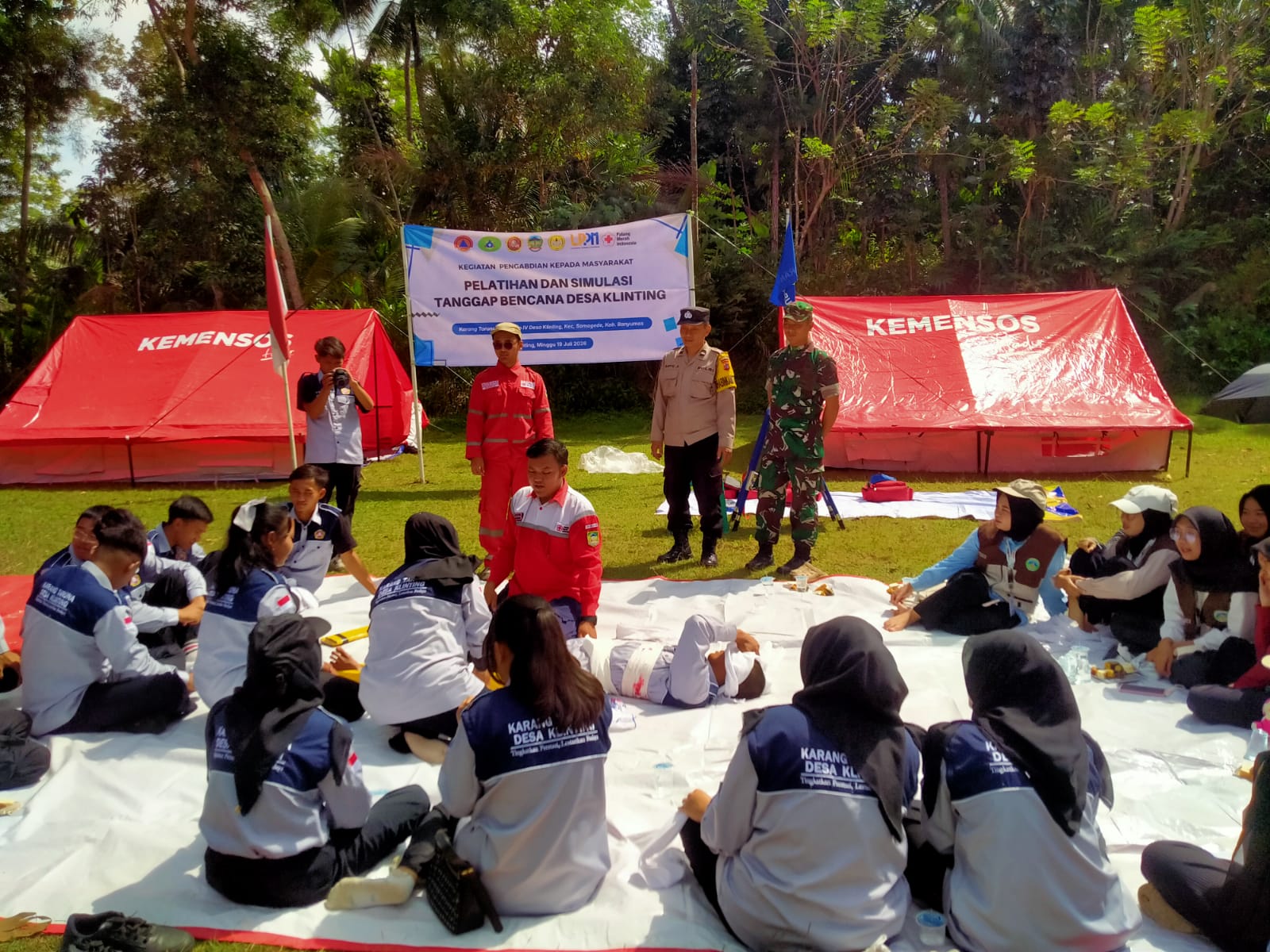 Sinergi Polri, BPBD, Dan PMI Perkuat Kesiapsiagaan Bencana di Somagede Banyumas