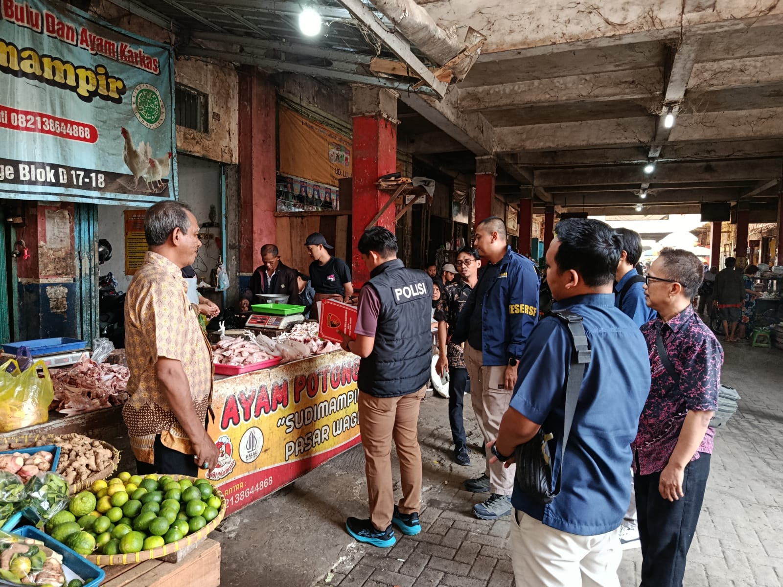 Satgas Saber Polresta Banyumas Bersama Dinas Terkait Sidak Pasar, Cegah Lonjakan Harga dan Penimbunan