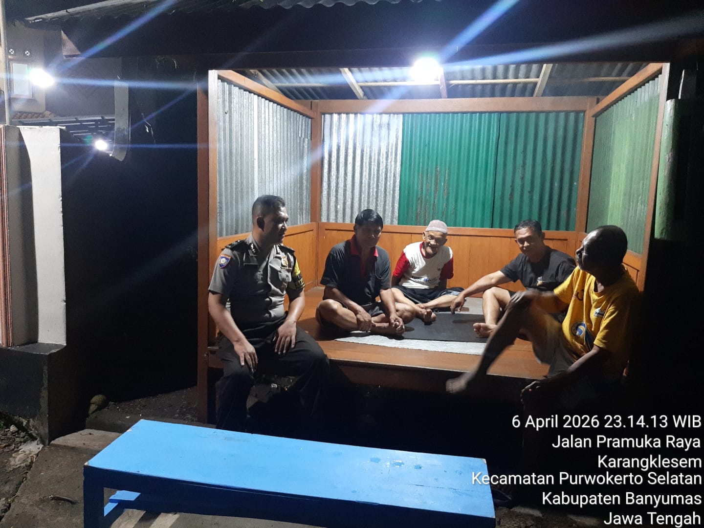 Bhabinkamtibmas Polsek Purwokerto Selatan Polresta Banyumas Intensifkan Kontrol Satkamling, Antisipasi Curanmor