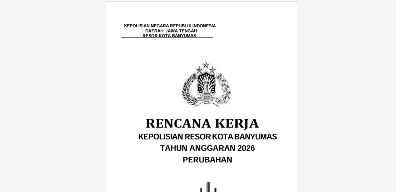 RENJA POLRESTA BANYUMAS TAHUN 2026