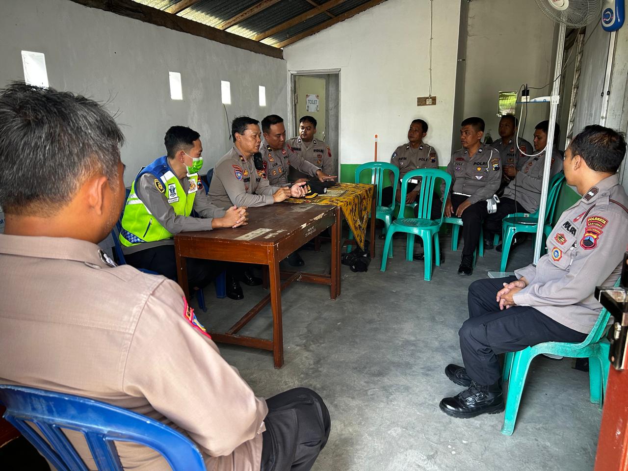 Pamatwil OKC 2026 Polresta Banyumas Cek Pos Strong Point Sokaraja–Kalibagor