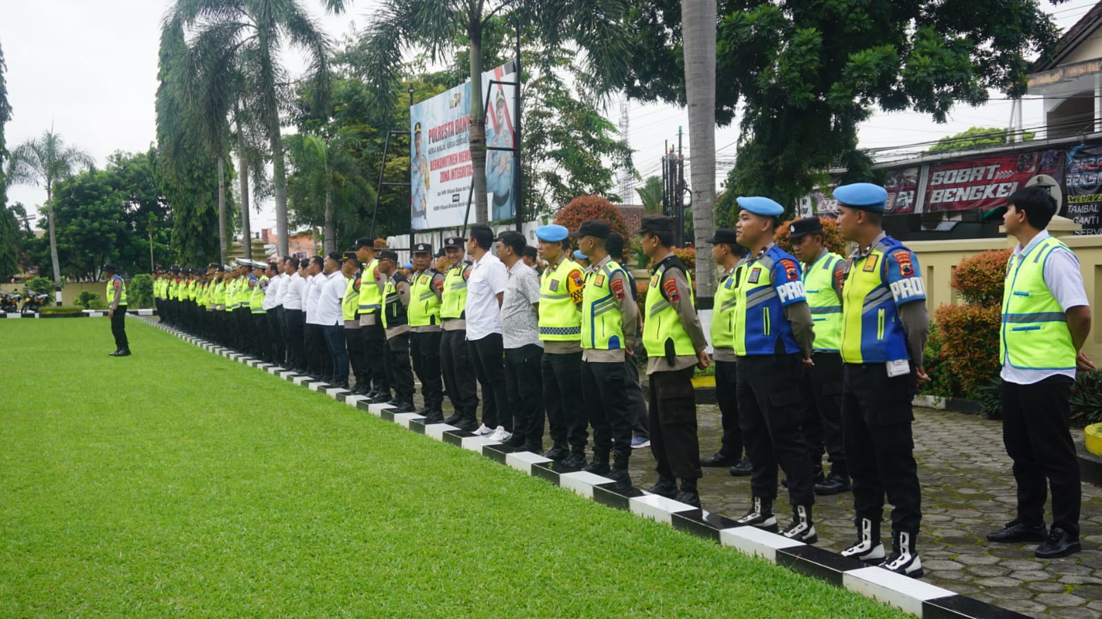 Hadapi Cuaca Ekstrem, Polresta Banyumas Gelar Apel Komando Pengendali Lapangan Siaga Bencana