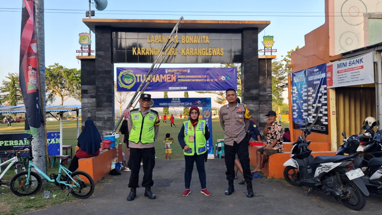 Polsek Karanglewas Banyumas Kawal Perempat Final Bonavita Cup U-45+, Laga Berlangsung Kondusif