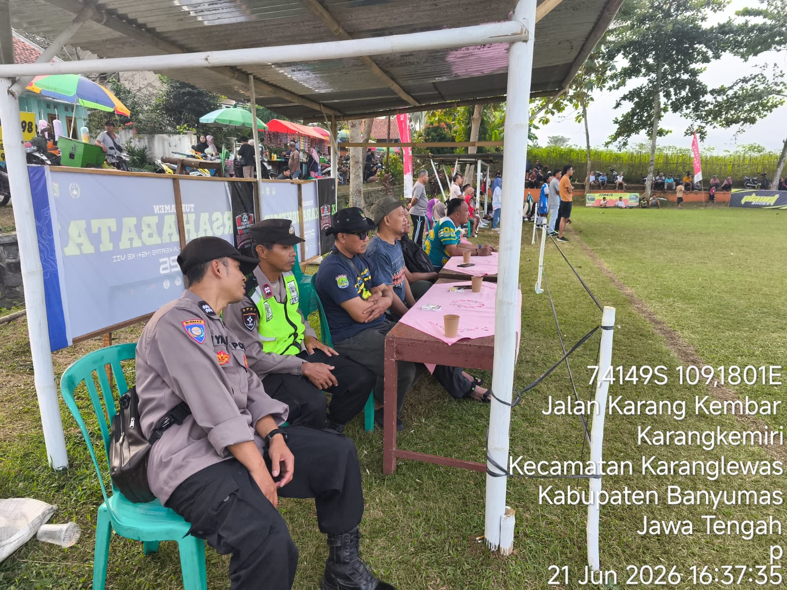 Polsek Karanglewas Banyumas Amankan Bonavita Cup U-45, Laga Sengit Berjalan Kondusif