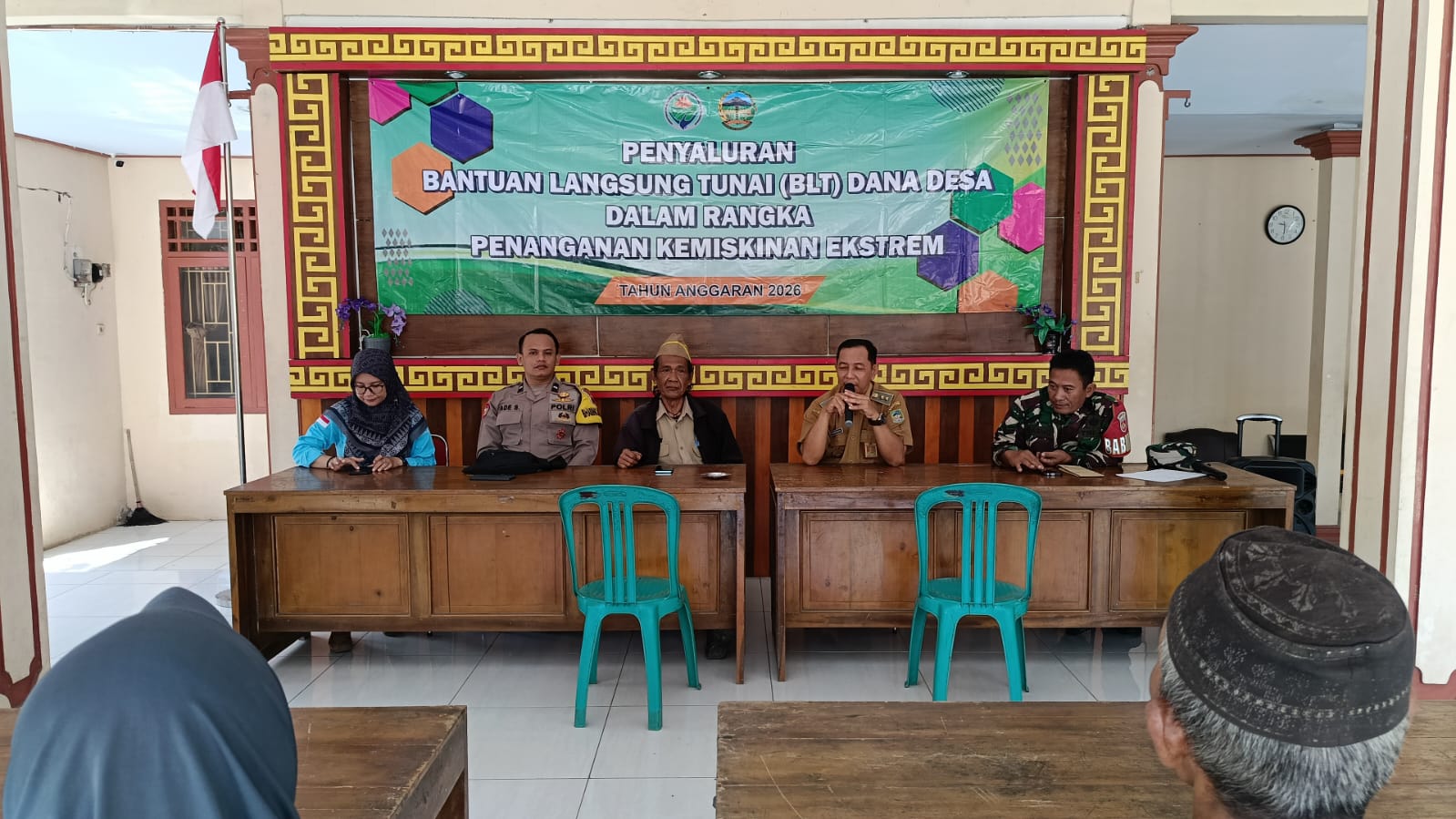 Kawal BLT DD, Polek Purwojati Banyumas Pastikan Penyaluran di Karangtalun Lor Kondusif