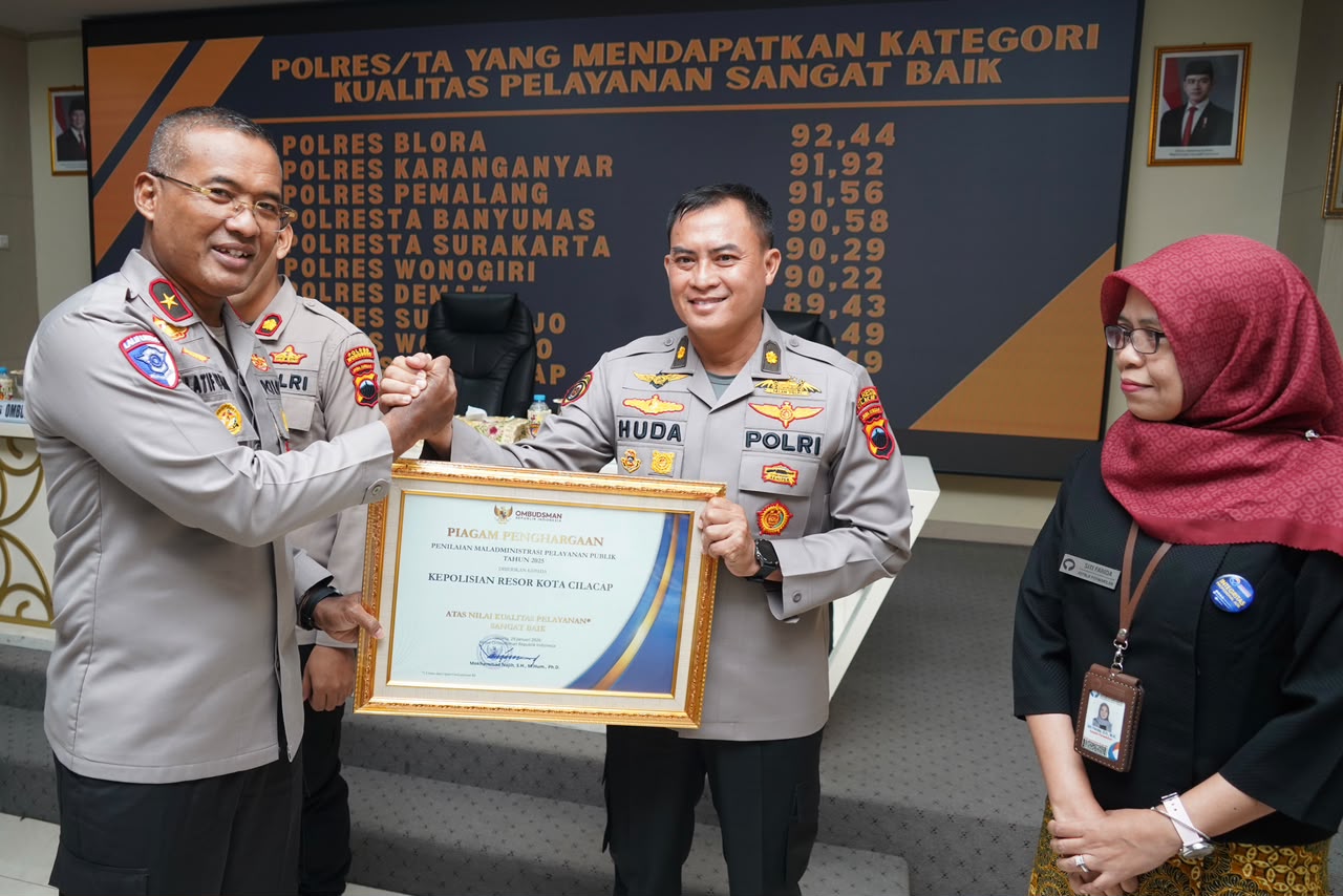 10 Polres Jajaran Polda Jateng Raih Predikat Pelayanan Sangat Baik dari Ombudsman RI, Wujud Komitmen Tingkatkan Kualitas Layanan Publik