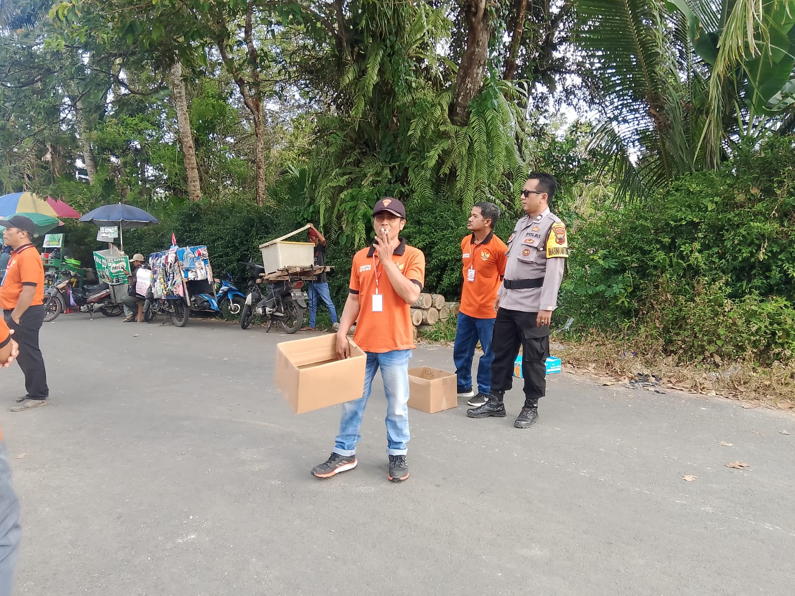 Polsek Pekuncen Amankan Turnamen Sepak Bola Antar Klub dalam Rangka HUT RI ke-81
